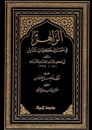 الزاهر في معاني كلمات الناس (ط. الرسالة)